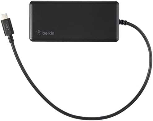 Belkin 5-in-1 Powered USB-C ve USB Hub, USB - C Yerleştirme İstasyonu w / 2 USB-A Bağlantı Noktası, 1 USB-C Bağlantı