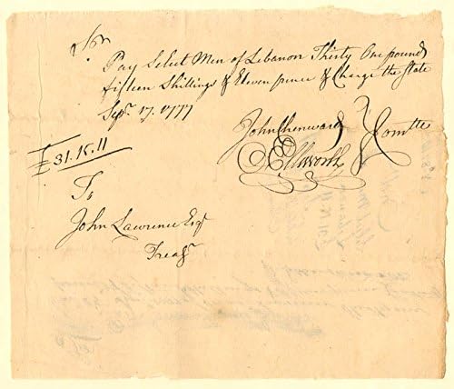 Oliver Ellsworth Devrim Savaşı Ödeme Emrini imzaladı