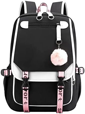 MQUN Sırt Çantası Laptop çantası okul çantası Erkek Kadın USB Şarj ve Kulaklık Portu İle Rahat Sırt Çantası Açık Sırt