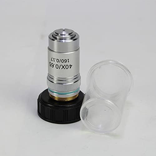 WUYUESUN Mikroskop Objektif 4X 10X 20X 40X 60X 100X Biyolojik Mikroskop Hedefleri Lens Renksiz Lens Aksesuarları (Renk: