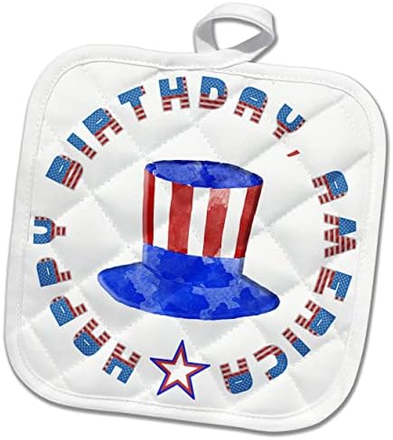 3dRose Doğum günün kutlu olsun Amerika. Bağımsızlık Günü vatansever hediye sahipleri (phl-363953-1)