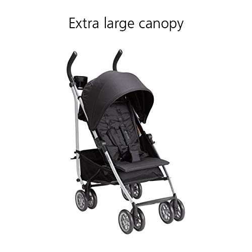 Safety 1st Step Lite Kompakt Bebek Arabası, Hafif alüminyum çerçeve ve sadece 15 lbs'de Siyaha dönüş için taşıması