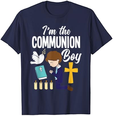 Ben Communion Boy 1st Komünyon Benim İlk Communion T-Shirt