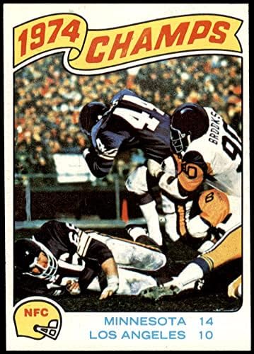 1975 Topps 527 NFC Şampiyonası Oyunu Minnesota Vikings (Futbol Kartı) ESKİ Vikingler