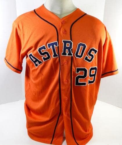 2013-19 Houston Astros 29 Oyun Kullanılmış Turuncu Forma Tabela Kaldırıldı 48 DP25510 - Oyun Kullanılmış MLB Formaları