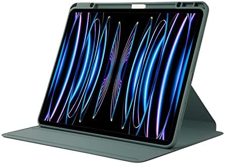 Tablet PC Kılıfları iPad Pro 12.9 2022 12.9 inç İnce Çoklu Görüş Açıları ile Uyumlu Kılıf Standı, Kalem Tutuculu TPU