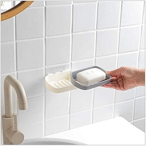 Edelvey Sabunluk Sarı Tutucu Duş Lavabo Banyo Sünger Tutucu Tepsi Mutfak Depolama sabun Koruyucu Yapıştırıcı kurulumu