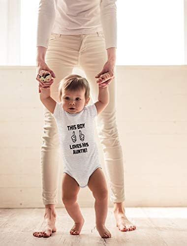 Çılgın Kardeşler Tee Bu Çocuk Teyzesini Seviyor! Komik Sevimli Yenilik Bebek Tek parça Bebek Bodysuit