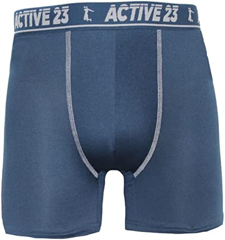 Aktif 23 erkek İç Çamaşırı Boxer Kısa, 8-Pack Nem Esneklik Performans Boksörler Külot Erkekler için