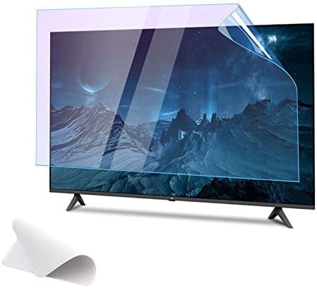 75-85 inç TV için Anti mavi ışık ekran koruyucu - Parlama Önleyici Ultra Net ekran Filtresi Mendil Bezi ile-Göz Yorgunluğunu