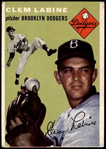 1954 Topps 121 Clem Labine Brooklyn Dodgers (Beyzbol Kartı) VG/ESKİ Dodgers