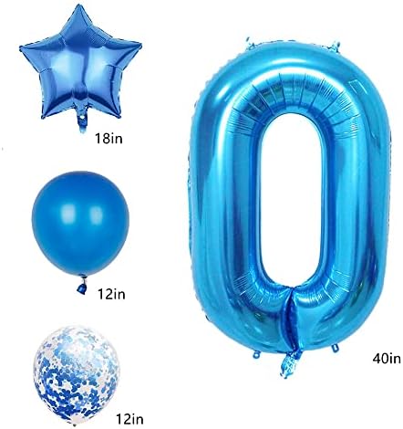 89. Doğum Günü Süslemeleri Parti Malzemeleri,Mavi Numara 89 Balon,Erkekler ve kadınlar için 40 inç Dev Folyo Mylar