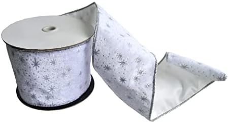 Idea-Craft Beyaz Gümüş Anason Kablolu Şerit Noel El Sanatları Hediye DIY Dekorasyon, 4 W X 10 Metre H. (Beyaz)