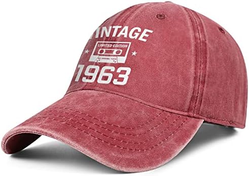 Komik 60th Doğum Günü Hediyeleri Erkekler Kadınlar için 1963 Şapka Vintage 60th Doğum Günü Süslemeleri beyzbol şapkası
