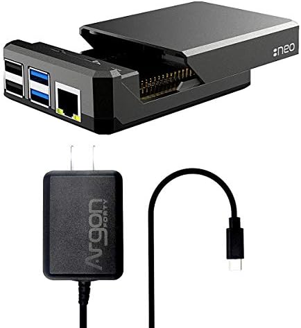 Argon NEO Kılıf için USB Tip-C Güç Kaynağı ile Ahududu Pi 4 / Destekler Soğutma Fanı, Kamera ve lcd ekran / GPIO ve