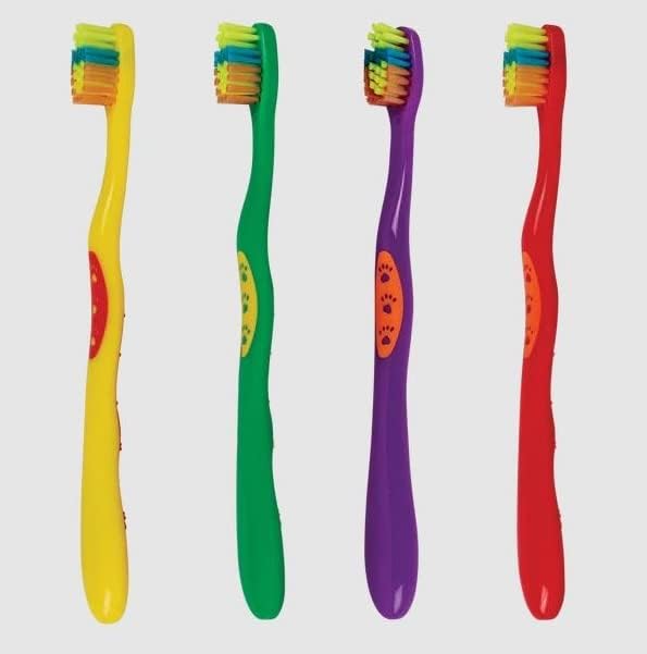 SmartSmıle Pedo / Genç Pençe Baskı Diş Fırçaları 72 adet Çeşitli Renkler 21-542