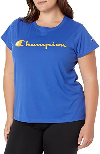 Şampiyon Kadın Büyük Beden Klasik Tişört, Grafik (Emekli Renkler)
