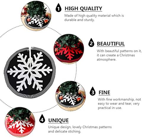 TOYANDONA Noel Ağacı Etek Kar Tanesi Noel Ağacı Önlükleri Tatil Ağacı Halı Halı Dekor için Mevsimsel Yeni Yıl Partisi