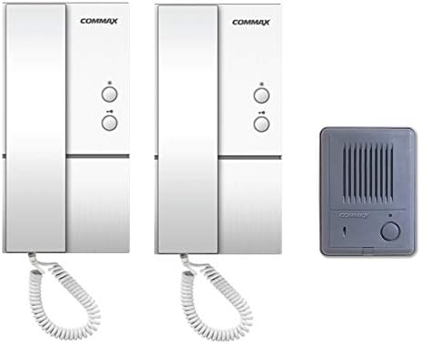 Commax Sesli İnterkom Sistemi 2-to1 Kapı Telefonları ve Kapı Zili Kiti DP-LA01 / DR-2K
