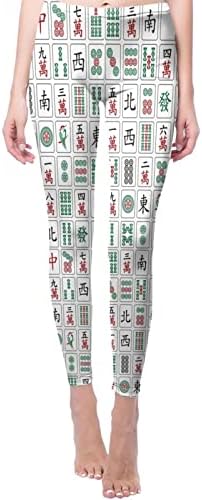 Mahjong kadın Yoga egzersiz pantolonları Dikişsiz Tayt Atletik Karın Kontrol Koşu Pantolon
