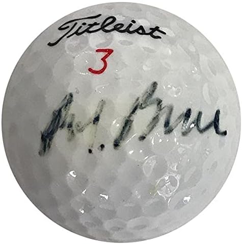 Bobby Brue İmzalı Başlık Listesi 3 Golf Topu-İmzalı Golf Topları