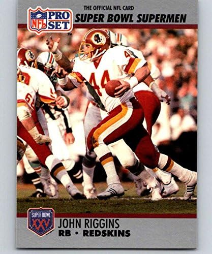 1990 Pro Set NFL Futbol Süper Kase 160 42 John Riggins Washington Ulusal Futbol Ligi'nin Resmi Ticaret Kartı