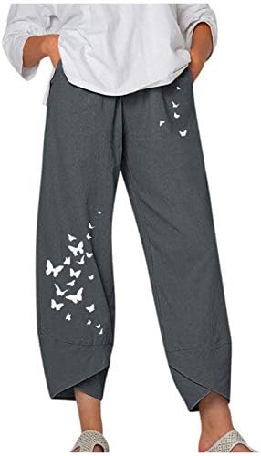 Charella Genç Kız Keten pantolon rahat pantolon İşlemeli Grafik Düz Bacak Sonbahar yazlık pantolonlar 2023 Elbise