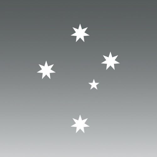 Avustralya Southern Cross logo çıkartması Vinil Çıkartmaları - Kalıp Kesim Çıkartması TAMPON çıkartması Pencereler,