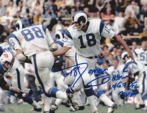 ROMAN GABRİEL LOS ANGELES RAMS 1969 NFL MVP EYLEMİ İMZALANDI 8x10-İmzalı NFL Fotoğrafları