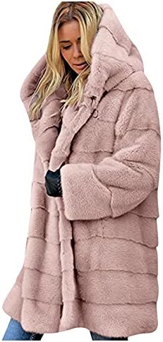 FOVİGUO Uzun Kirpi Ceket Kadın, Modern Kış Tunik Patenci Ceket Kadın Kolsuz Ekip Boyun Ağır Ceket Fit Pilili