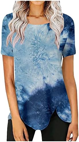 Bayan Üstleri Yaz 2023 için Kısa Kollu Baskılı Moda Gömlek Casual Artı Boyutu Gevşek Crewneck T-Shirt Bluz