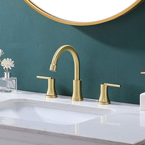 VESLA EV Modern Paslanmaz Çelik Yaygın 3 Delik Altın Banyo Musluk, Lavabo Banyo Vanity lavabo musluğu Su Hortumları