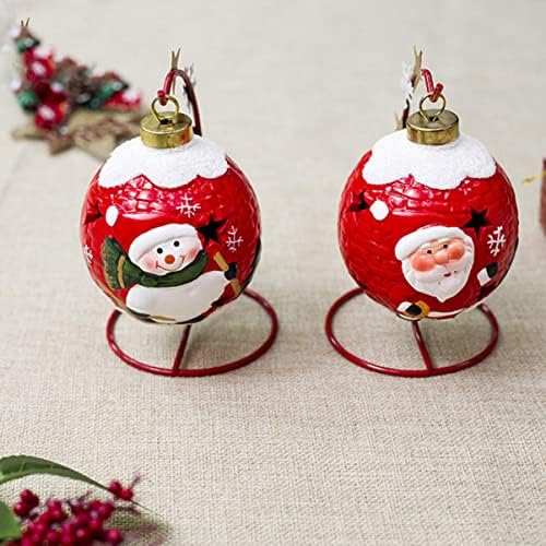 CANİGHT topu dekoratif standı noel Noel masa aydınlık hediyeler şömine zarif seramik ışık süsleme ile Led ışıklı masa