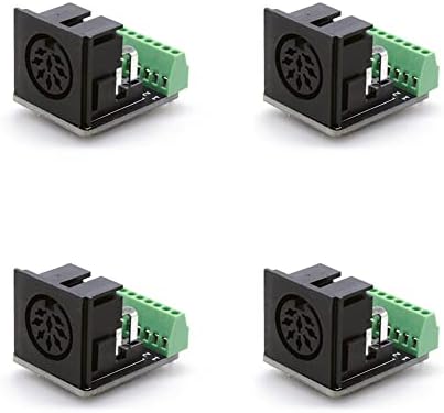 Treedıx 4 ADET Dın 8 dişi konnektör kesme panosu PCB Tipi Ses Video jak konnektörleri