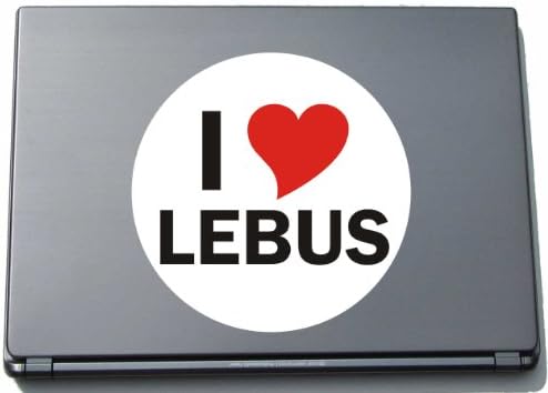 I Love Aufkleber Decal Sticker Laptopaufkleber Laptopskin 297 mm mit Stadtname LEBUS