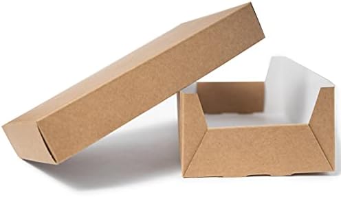 FELANAS 6 Paket Karton Küçük Hediye Kutusu | Hediyeler, Fırın, Giysi, Oyuncaklar için Ambalaj Kutuları | 12x12x8.