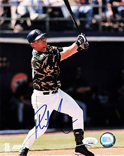 Phil Nevin İmzalı 8x10 San Diego Padres (JSA SS49868) - İmzalı MLB Fotoğrafları