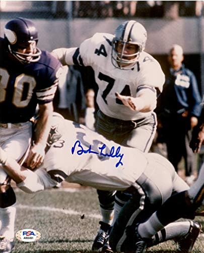 Bob Lilly imzalı imzalı 8x10 fotoğraf NFL Dallas Kovboyları PSA COA
