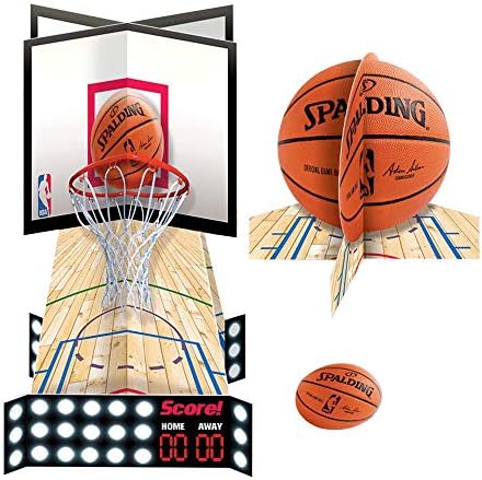 amscan 23 Parça Basketbol Masa Dekorasyon Seti / Çok Renkli / 1 Paket