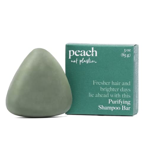 Şeftali Plastik Şampuan Çubuğu Değil-Yağlı Saçlar için Arındırıcı | Saçları Hafif ve Temiz Hissettirir / Bitki Bazlı,