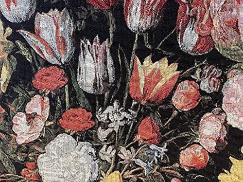 Goblen Kumaş Bahçesinde tarafından Satılan çiçek Dokuma Dikiş Malzemesi Metre tarafından Vintage Bak Laleler ve Güller