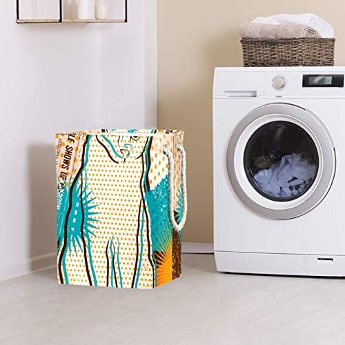 19.3 Bağlantısız çamaşır sepeti Kirli Giysiler Sepet Katlanabilir Ev Kreş Üniversite Daire Ofis Kedi Pop Art