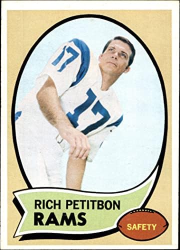 1970 Topps 203 Richie Petitbon Los Angeles Koçları (Futbol Kartı) ESKİ / MT Koçları Loyola (LA)