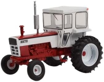 Greenlight 48070-C Çiftlikte Aşağı Serisi 7-1974 2270 Traktör Kapalı Kabin-Kırmızı ve Beyaz 1: 64 Ölçekli Döküm