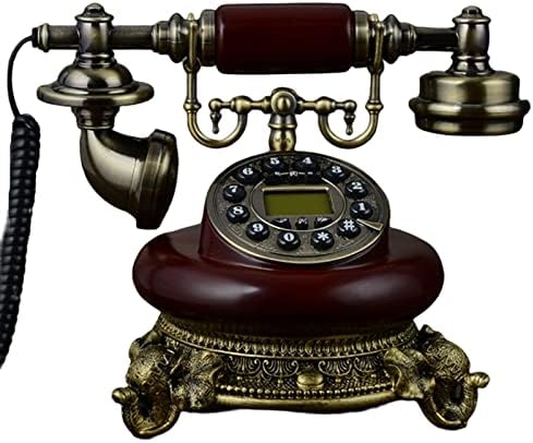 Retro Telefon Klasik Masa Telefonu Oturma Odası Dekorasyon Avrupa Tarzı Ofis Döner Kadran Ev Amerikan Sabit (Renk: