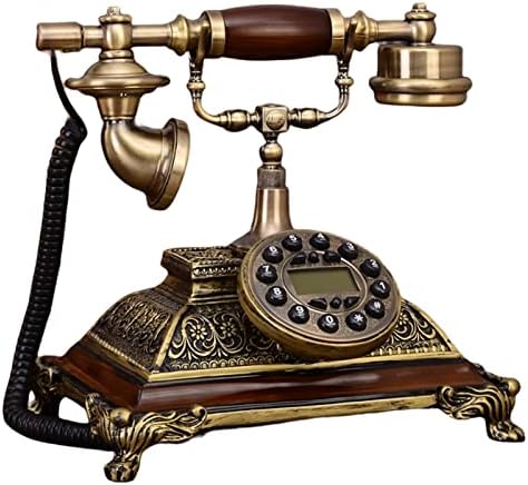 Counyball Retro Telefon Oturma Odası Dekorasyon Avrupa Tarzı Amerikan Sabit Arama Döner Telefon Klasik Masa Ofis Ev