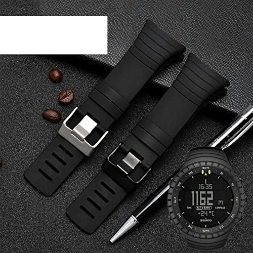 FULNES Akıllı Silikon watchband SUUNTO ÇEKİRDEK Kauçuk kayış bileklik bilezik 35mm siyah kemer dahil Vidalar tornavida