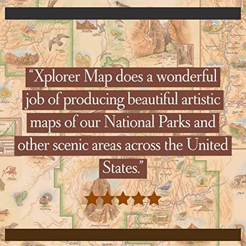 Xplorer Haritaları Sequoia-Kings Canyon Ulusal Parkı Haritası Seramik Shot Glass, BPA İçermez