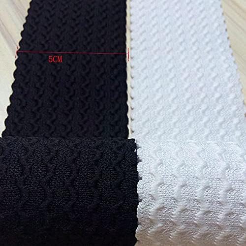 IrısGardenn 2 metre 5 cm Genişlik Giyim Elastik Bant Beyaz Siyah Narin Dantel Trim Streç Net Dantel DIY El Yapımı