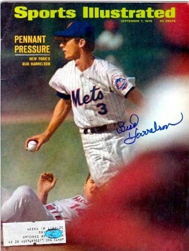 Bud Harrelson imzalı Sports Illustrated Dergisi (New York Mets) - İmzalı MLB Dergileri